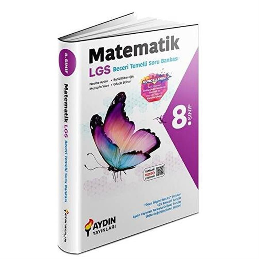 Aydın Yayınları 8. Sınıf Matematik Beceri Temelli Soru Bankası