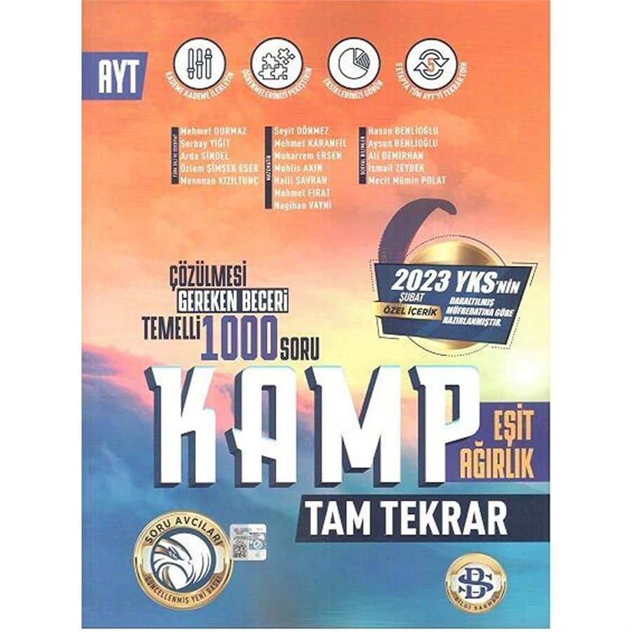 Bilgi Sarmal Yayınları AYT Eşit Ağırlık Kamp Tam Tekrar Özel Baskı Soru Bankası 