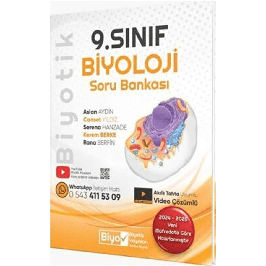 Biyotik Yayınları 9. Sınıf Biyoloji Soru Bankası