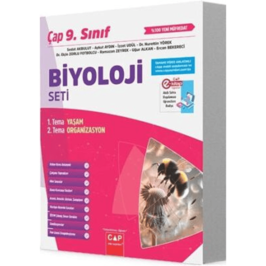 Çap Yayınları 9. Sınıf Biyoloji Seti