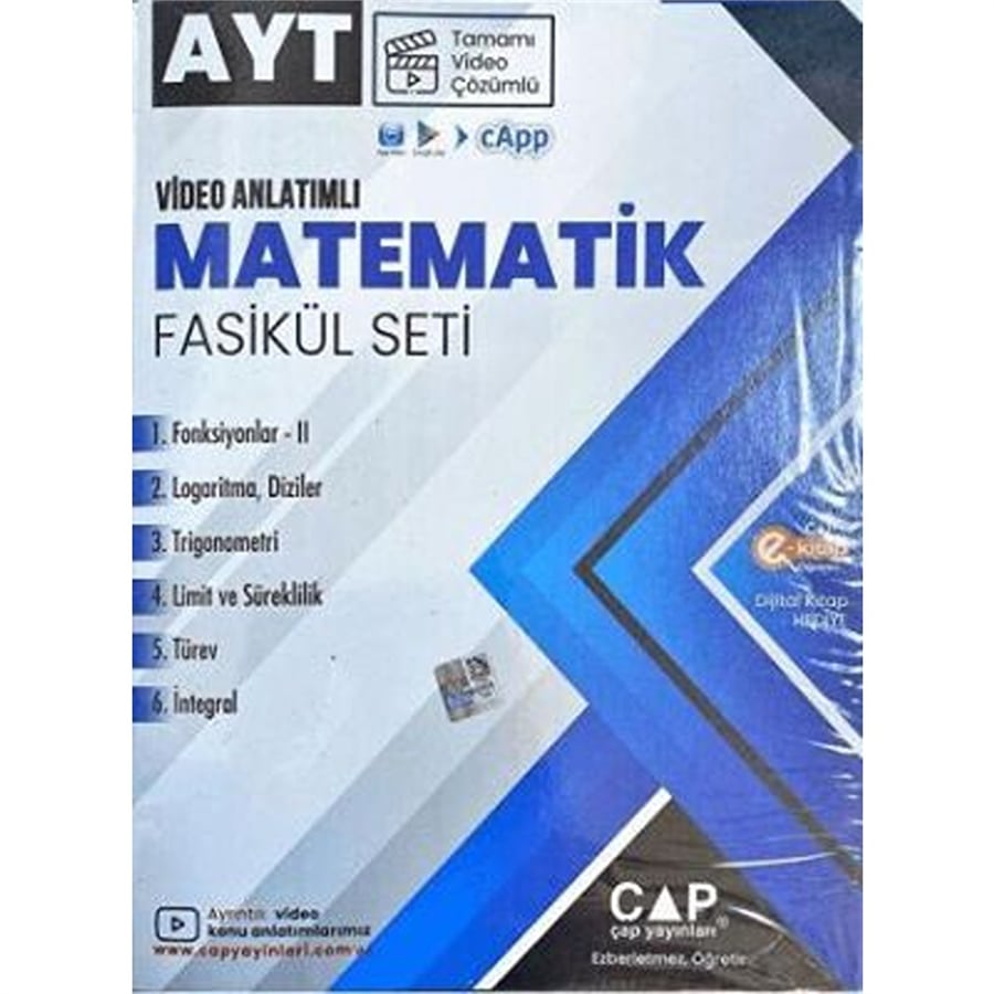 Çap Yayınları AYT Matematik Seti Video Çözümlü