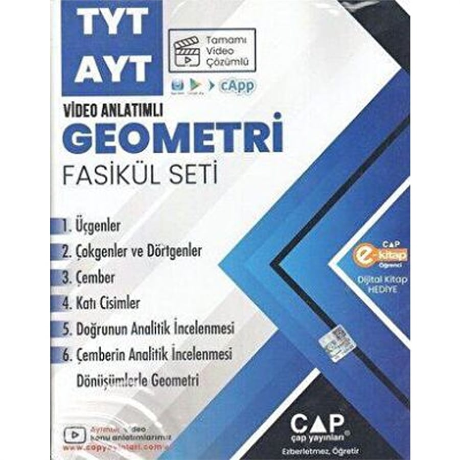 Çap Yayınları TYT AYT Geometri Seti
