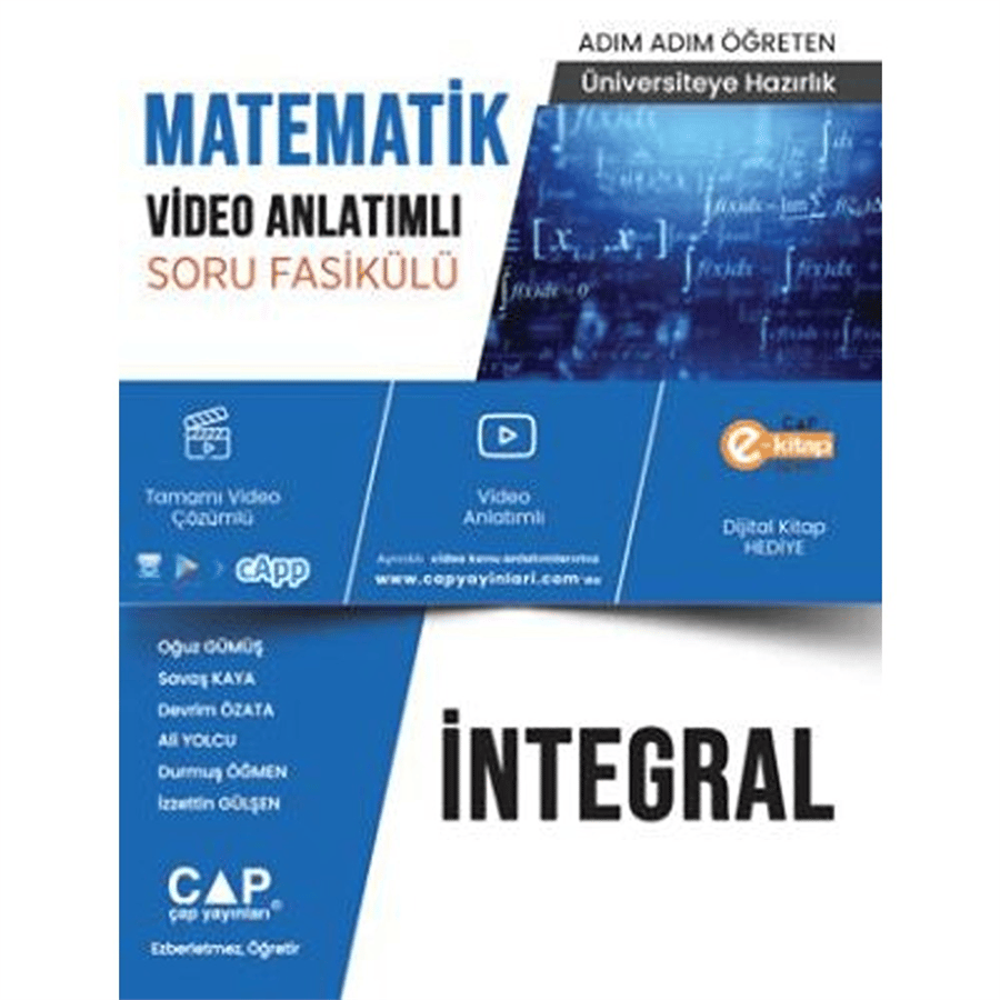 Çap Yayınları Üniversite Hazırlık Matematik İntegral Konu Anlatımlı Soru Bankası