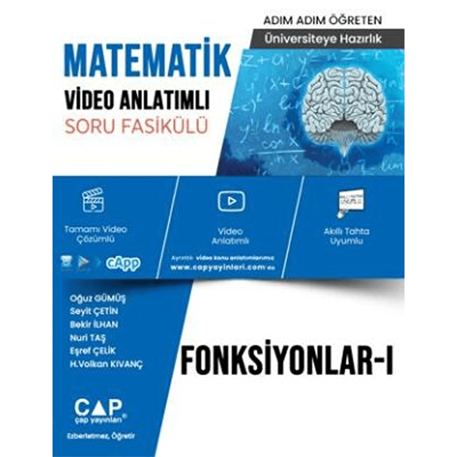 Çap Yayınları Üniversite Hazırlık Matematik Fonksiyonlar 1 Konu Anlatımlı Soru Bankası