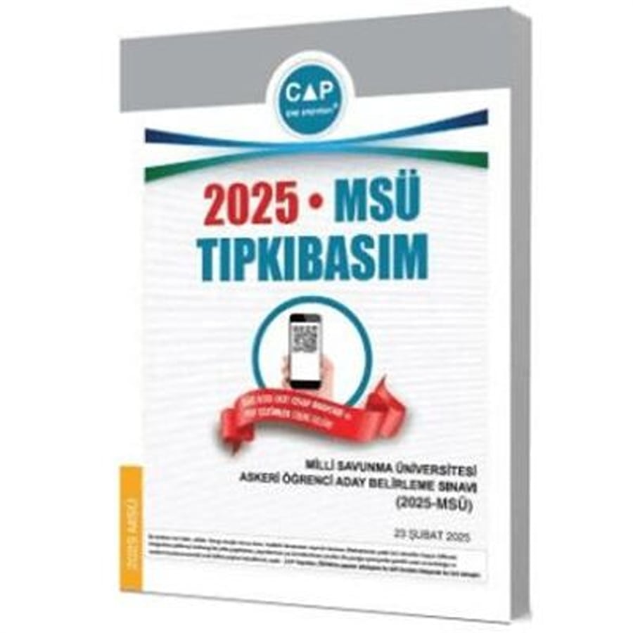 Çap Yayınları Üniversiteye Hazırlık MSÜ 2025 Tıpkı Basım