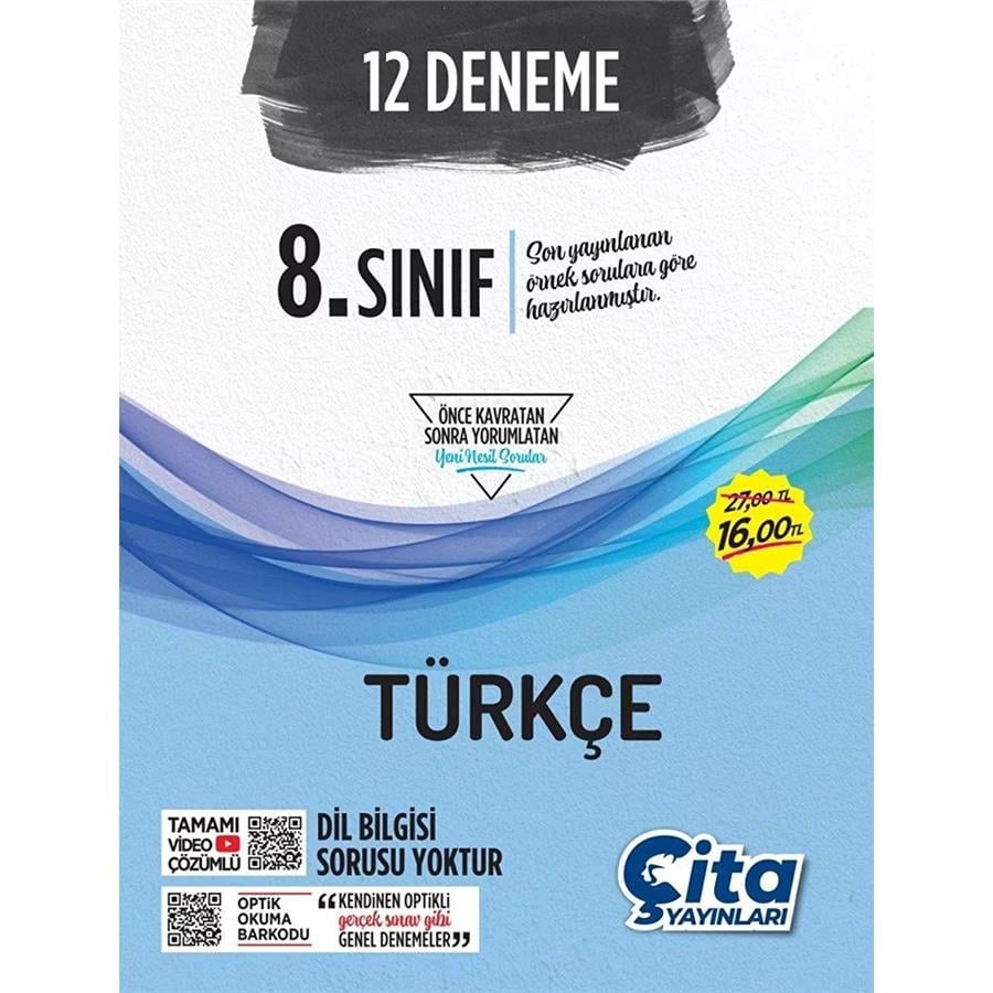 Çıta Yayınları 8. Sınıf Türkçe 12 Deneme