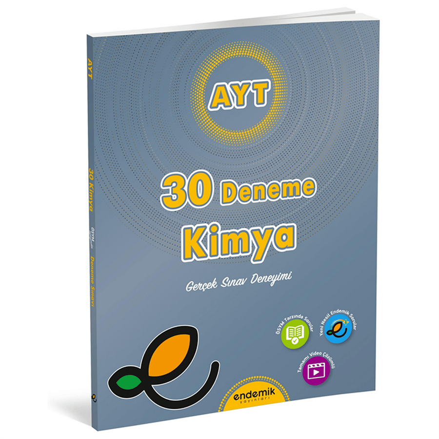 Endemik Yayınları AYT KİMYA 30'lu DENEME SINAVI - Yeni