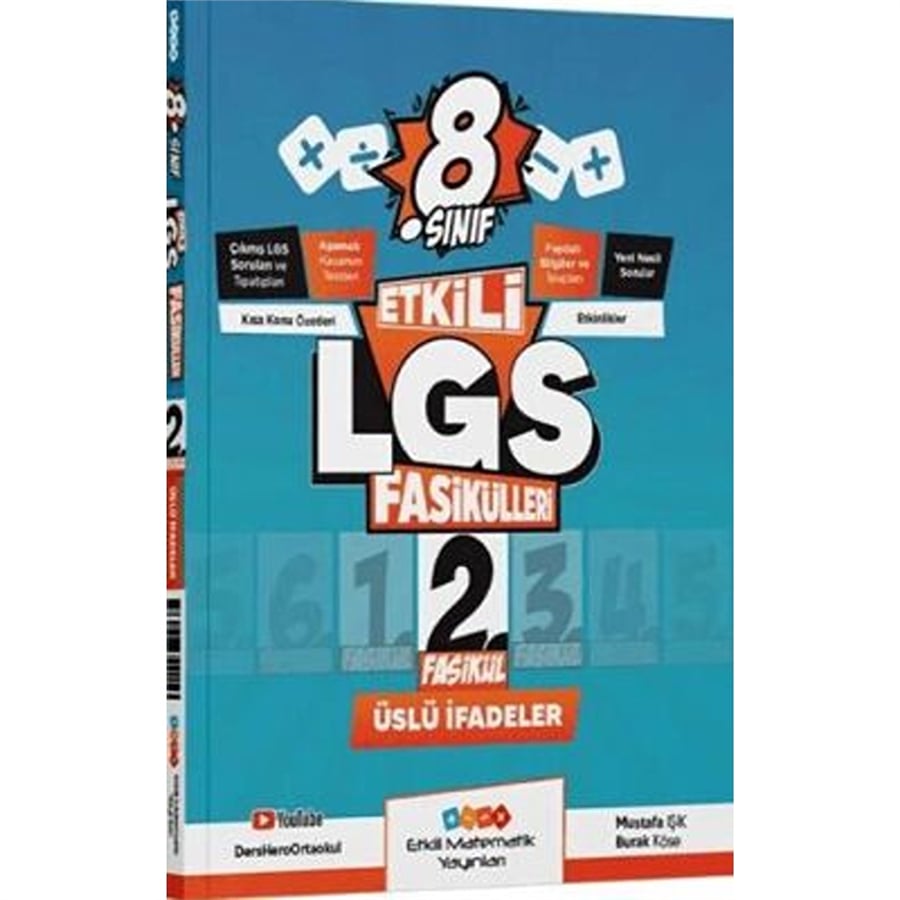 Etkili Matematik Yayınları 8. Sınıf Etkili LGS Fasikülleri Üslü İfadeler 2
