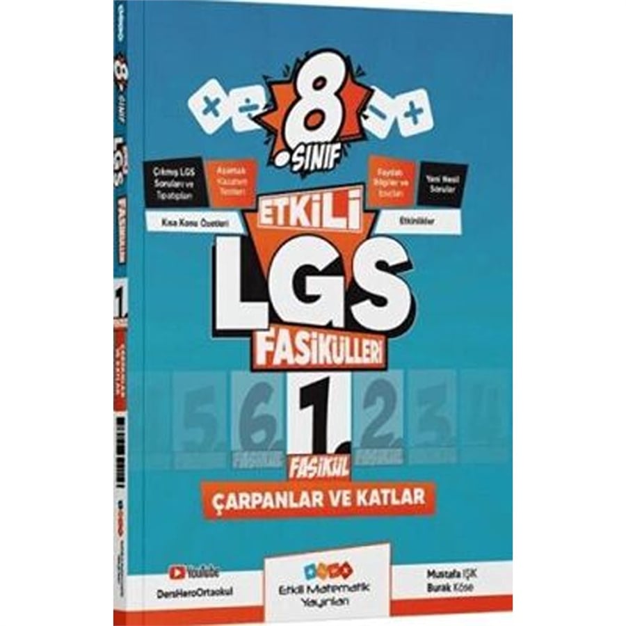Etkili Matematik Yayınları 8. Sınıf Etkili LGS Fasikülleri Çarpan ve Katlar 1