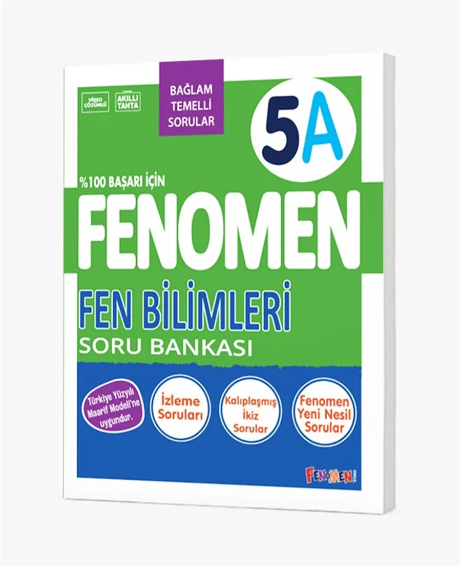 Fenomen 5. Sınıf Fen Bilimleri A Soru Bankası (2026-2027 Güncel Baskı)