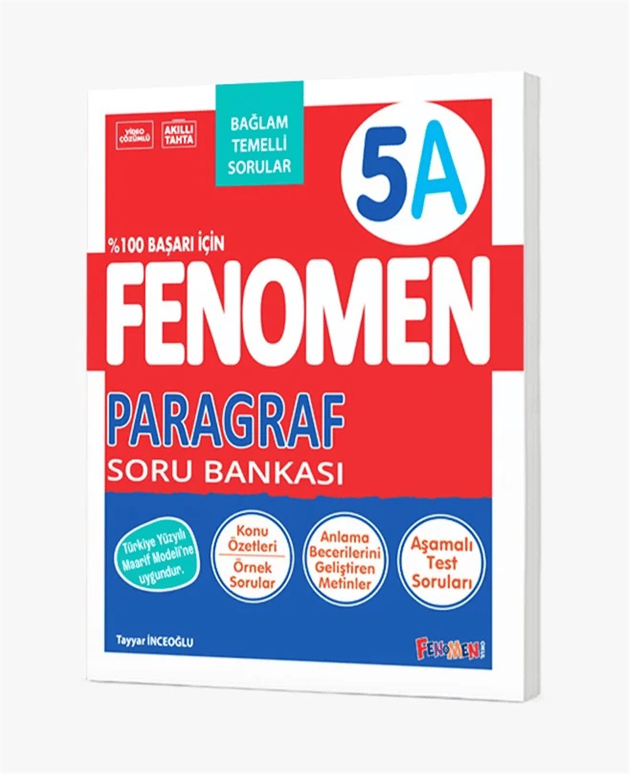 Fenomen 5. Sınıf Paragraf A Soru Bankası (2026-2027 Güncel Baskı)
