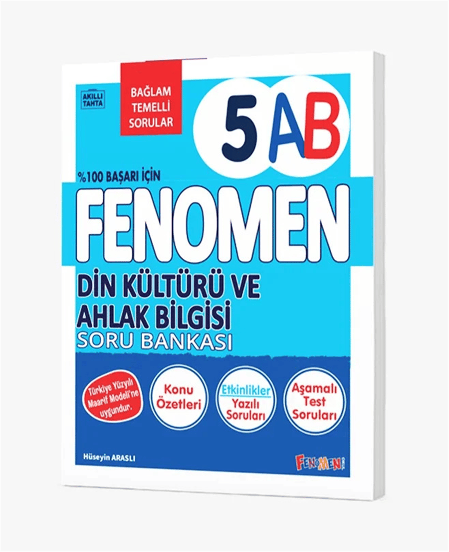 Fenomen 5. Sınıf Din Kültürü ve Ahlak Bilgisi A-B Konu Özetli Soru Bankası (2026-2027 Güncel Baskı)