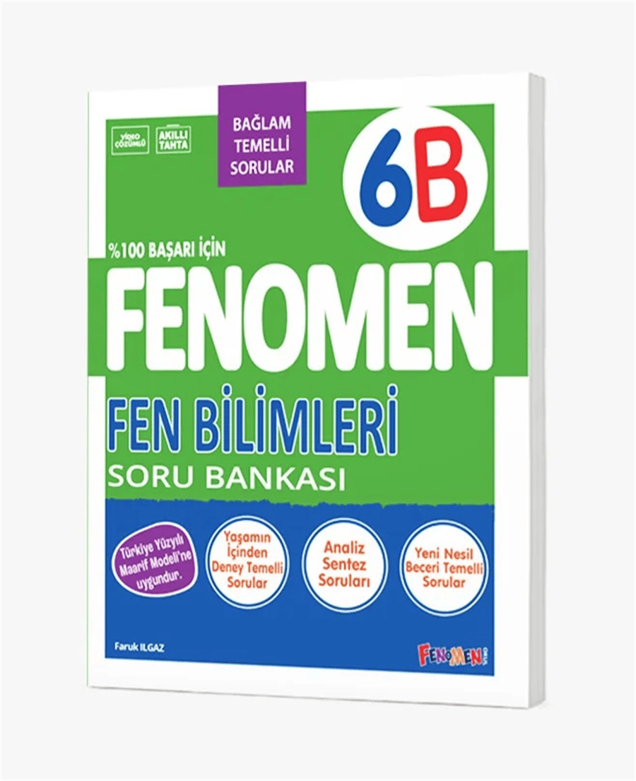 Fenomen 6. Sınıf Fen Bilimleri B Soru Bankası (2026-2027 Güncel Baskı)