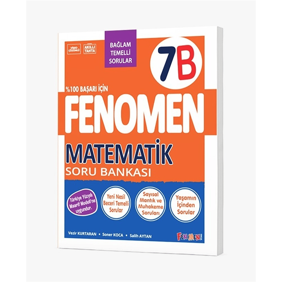 Fenomen 7. Sınıf Matematik B Soru Bankası (2026-2027 Güncel Basım)