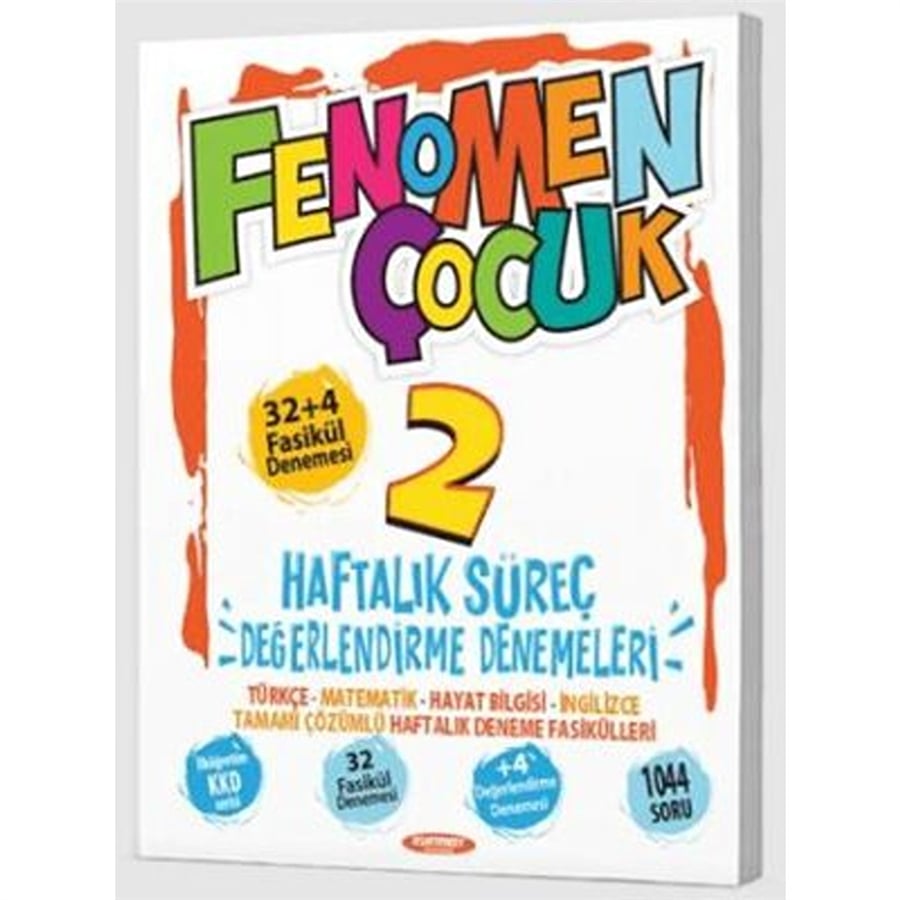 Fenomen Yayınları 2. Sınıf 2 Haftalık Süreç Değerlendirme Denemeleri 32+4 Fasikül