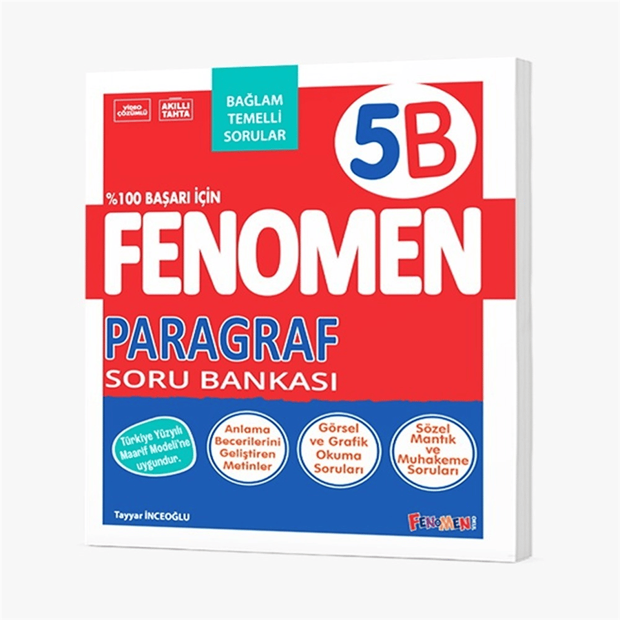 Fenomen Yayınları 5. Sınıf 5B Paragraf Soru Bankası (2026-2027 Güncel Baskı)