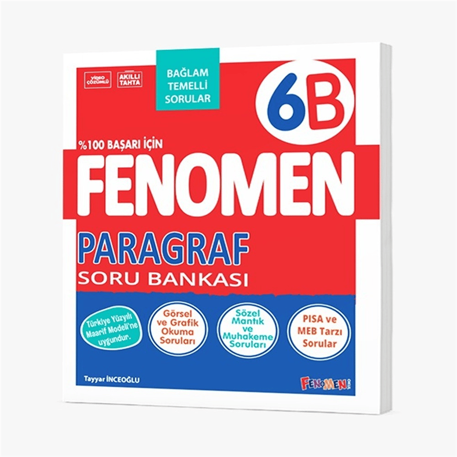Fenomen Yayınları 6. Sınıf 6B Paragraf Soru Bankası (2026-2027 Güncel Baskı)