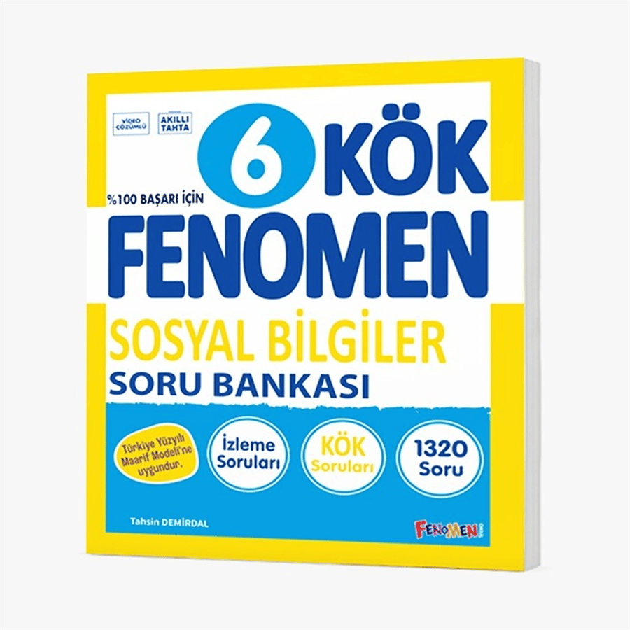 Fenomen Yayınları 6. Sınıf KÖK Sosyal Bilgiler Soru Bankası (2026-2027 Güncel Baskı)