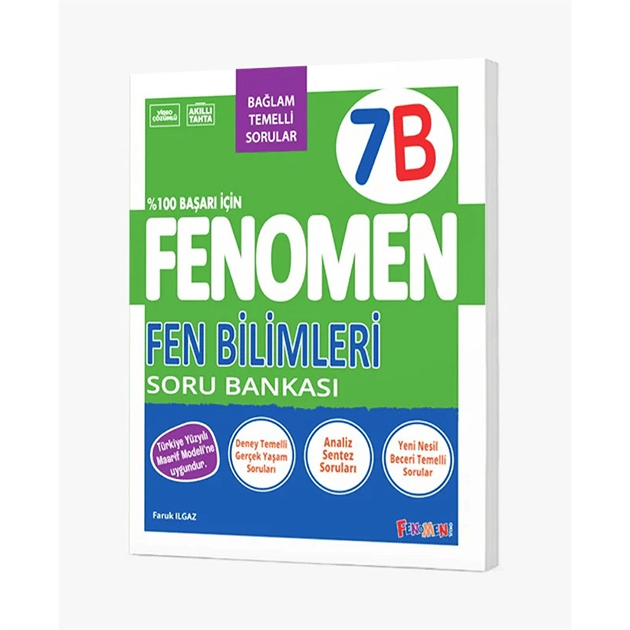 Fenomen Yayınları 7. Sınıf Fen Bilimleri B Soru Bankası (2026-2027 Güncel Baskı)