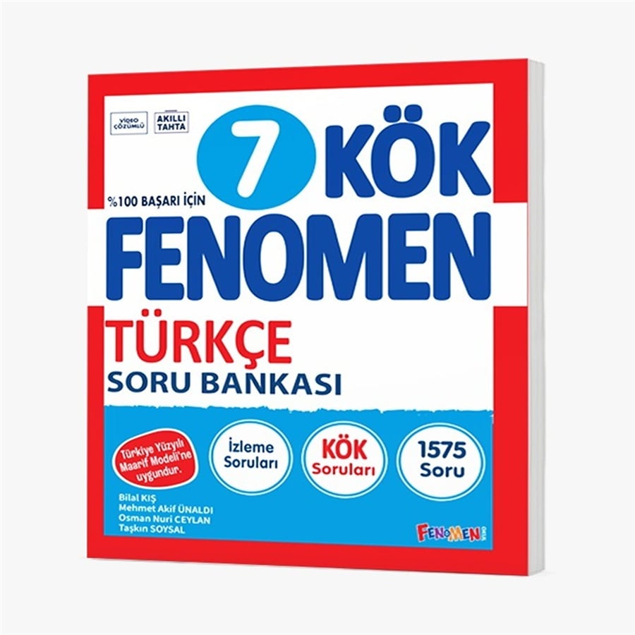 Fenomen Yayınları  7. Sınıf KÖK Türkçe Soru Bankası (2026-2027 Güncel Baskı)