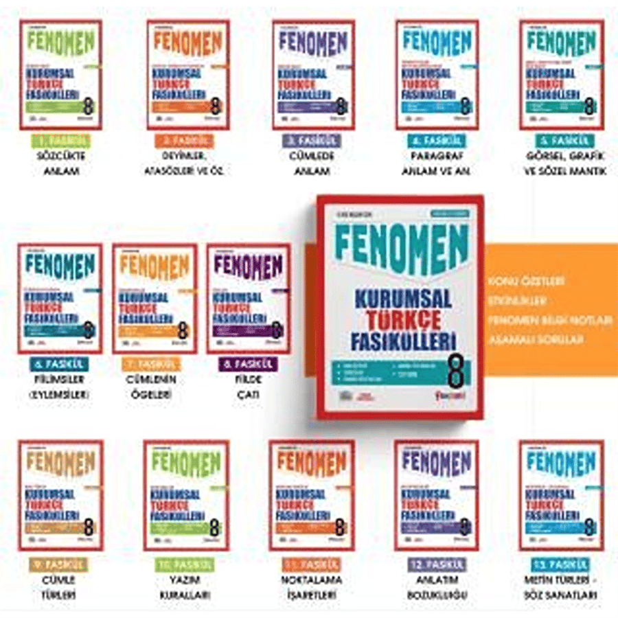 Fenomen Yayınları 8. Sınıf Kurumsal Türkçe Fasikülleri 13 Fasikül