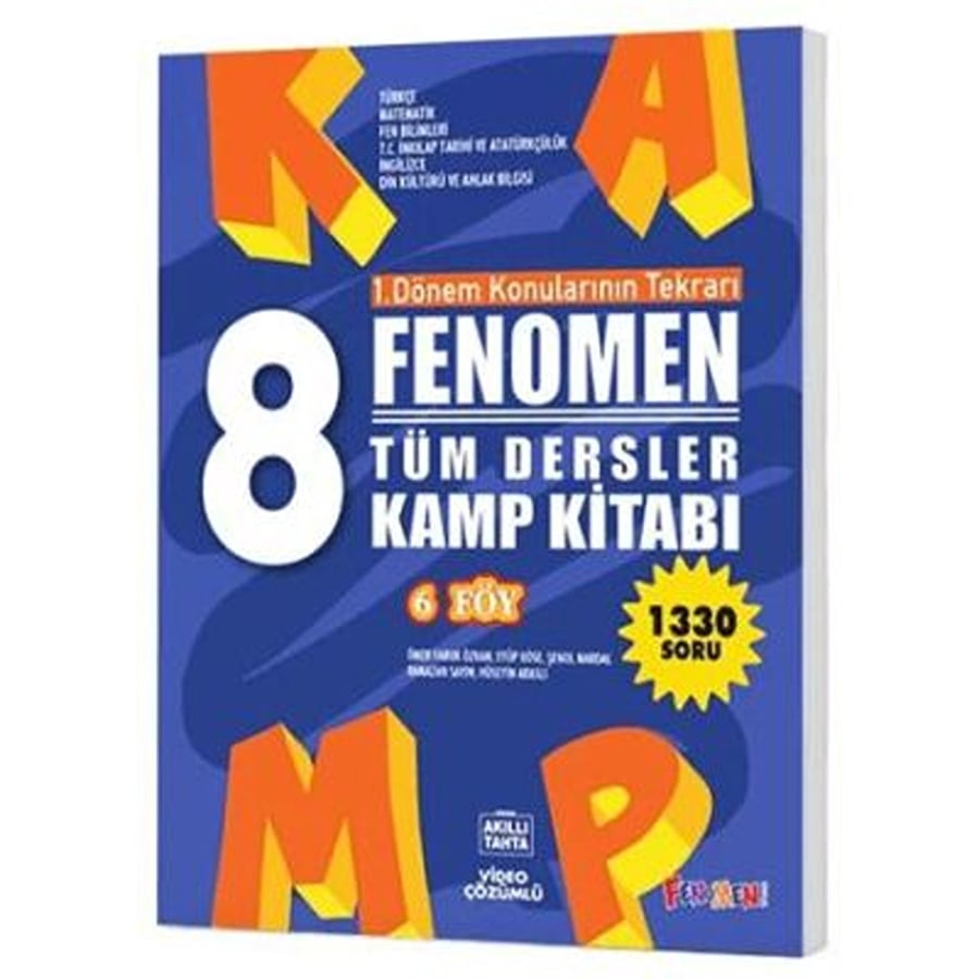 Fenomen Yayınları 8. Sınıf Tüm Dersler Kamp Kitabı