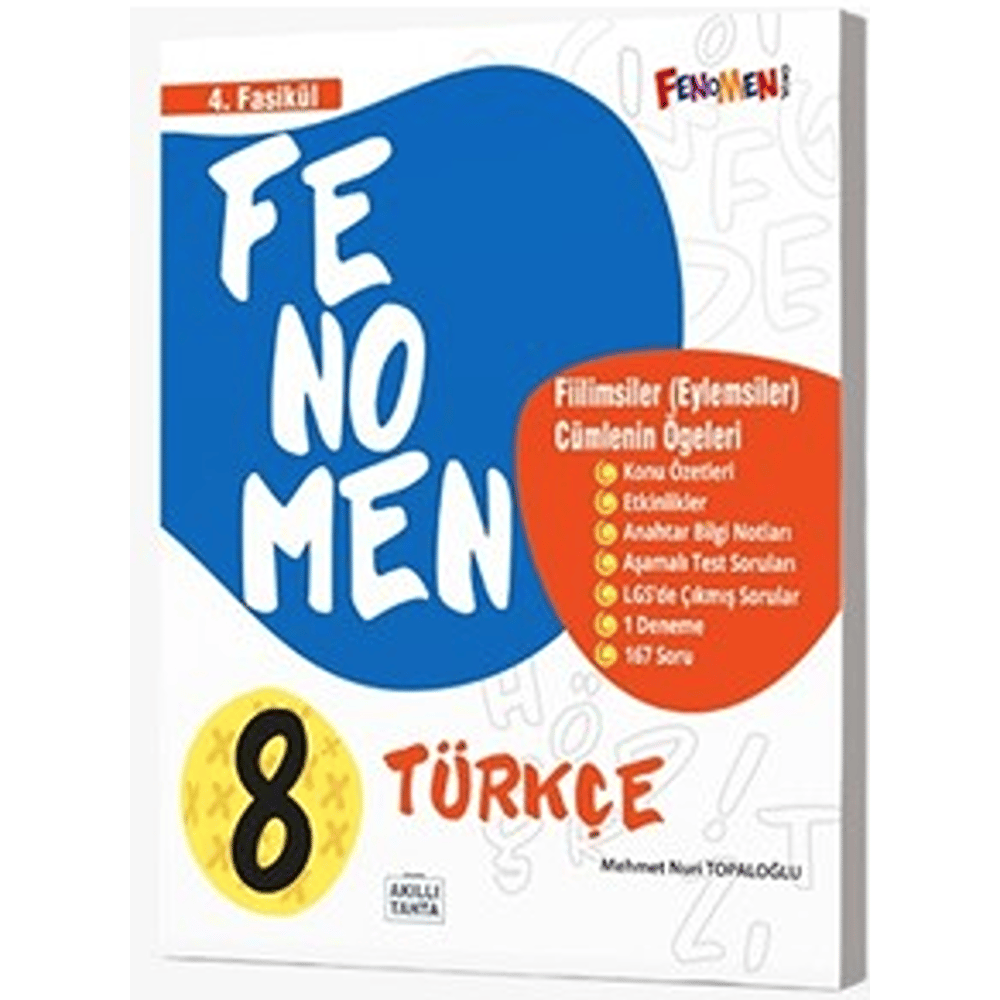 Fenomen Yayınları 8. Sınıf Türkçe 4. Fasikül Fiilimsiler Eylemsiler Cümlenin Öğeleri