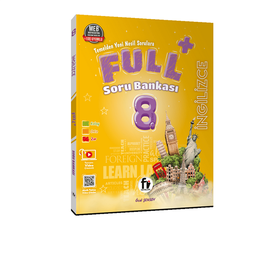 Fi Yayınları 8.SINIF FULL+ İNGİLİZCE SORU BANKASI