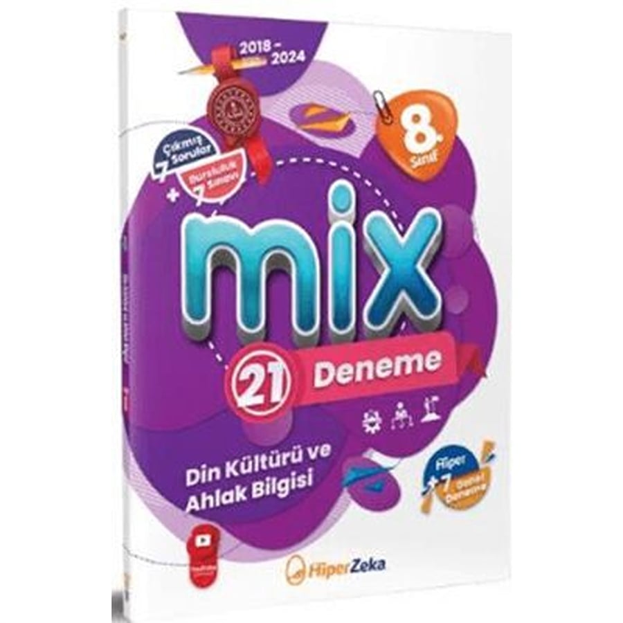 Hiper Zeka Yayınları 8. Sınıf MİX T.C. Din Kültürü ve Ahlak Bilgisi 21 Deneme