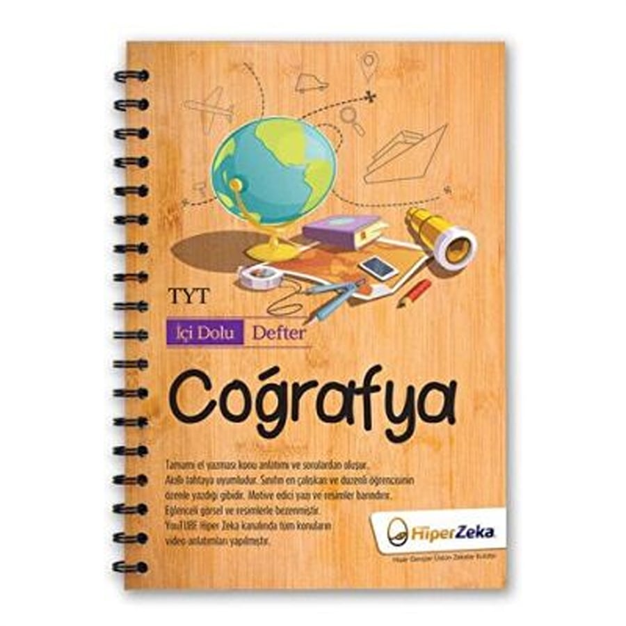 Hiper Zeka Yayınları TYT Coğrafya İçi Dolu Defter