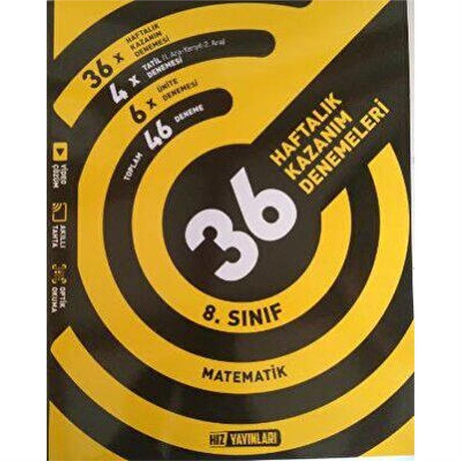 Hız Yayınları 8. Sınıf Matematik Haftalık Deneme