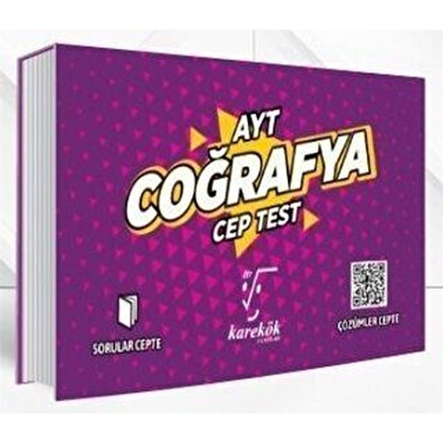 Karekök Yayınları AYT Cep Test Coğrafya