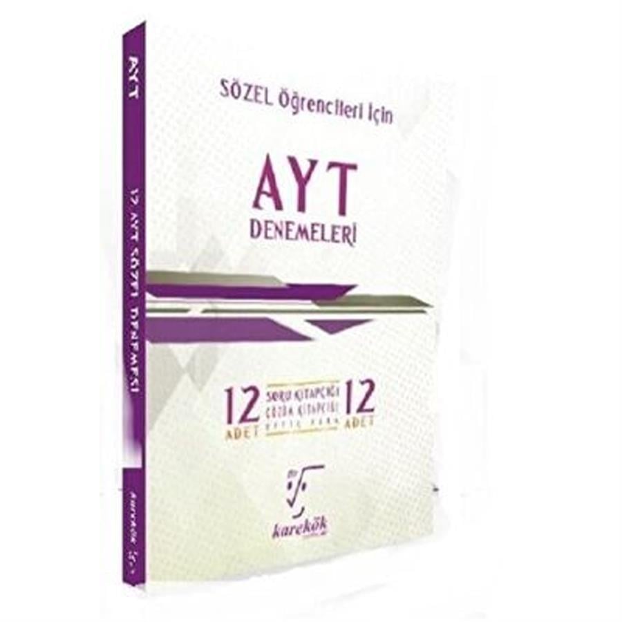 Karekök Yayınları AYT Sözel 12`li Deneme Sınavı