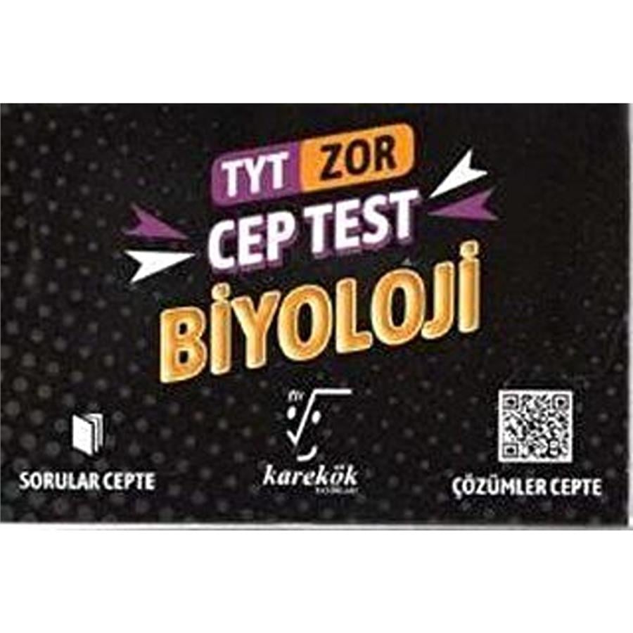 Karekök Yayınları TYT Cep Test Biyoloji Zor