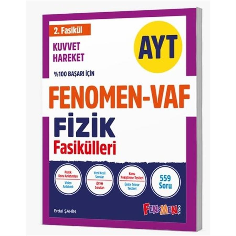 Kurmay Yayınları FENOMEN AYT VAF FIZIK 2.FASIKÜL KUVVET HAREKET