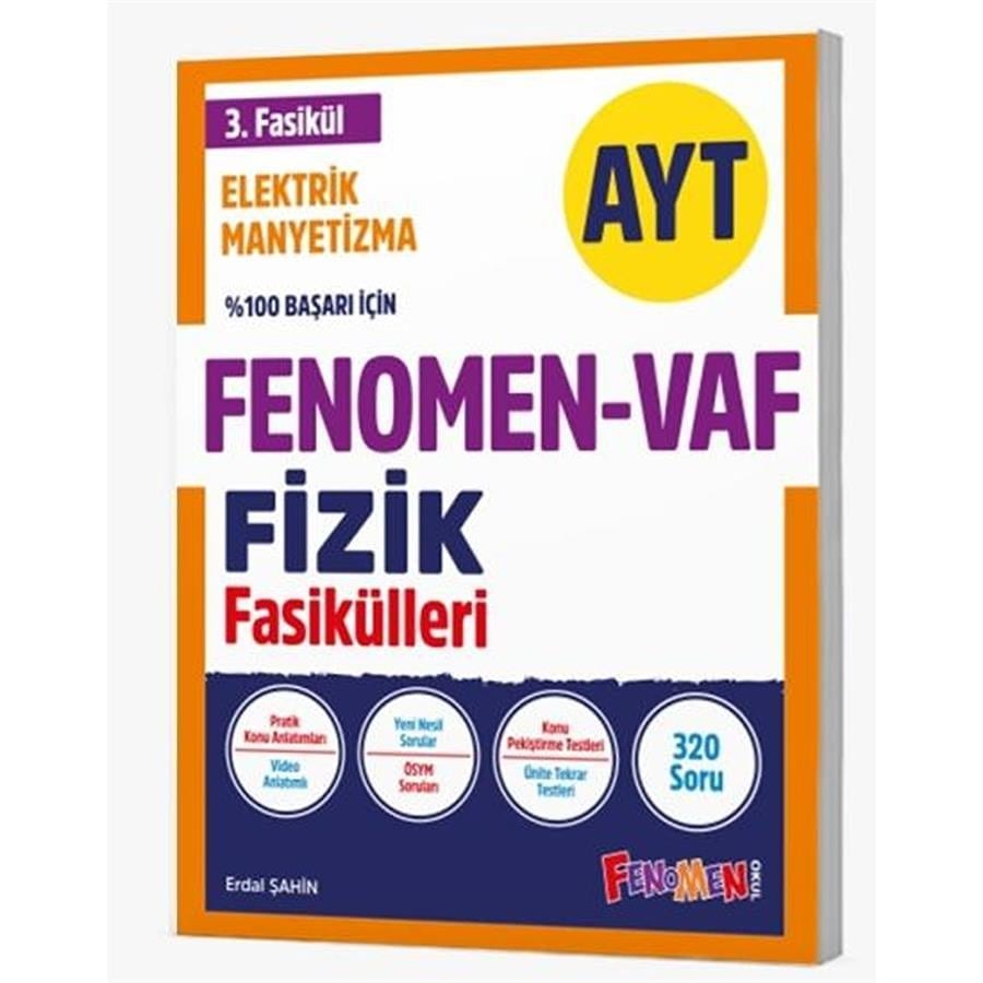 Kurmay Yayınları FENOMEN AYT VAF FIZIK 3.FASIKÜL ELEKTRİK MANYETİZMA