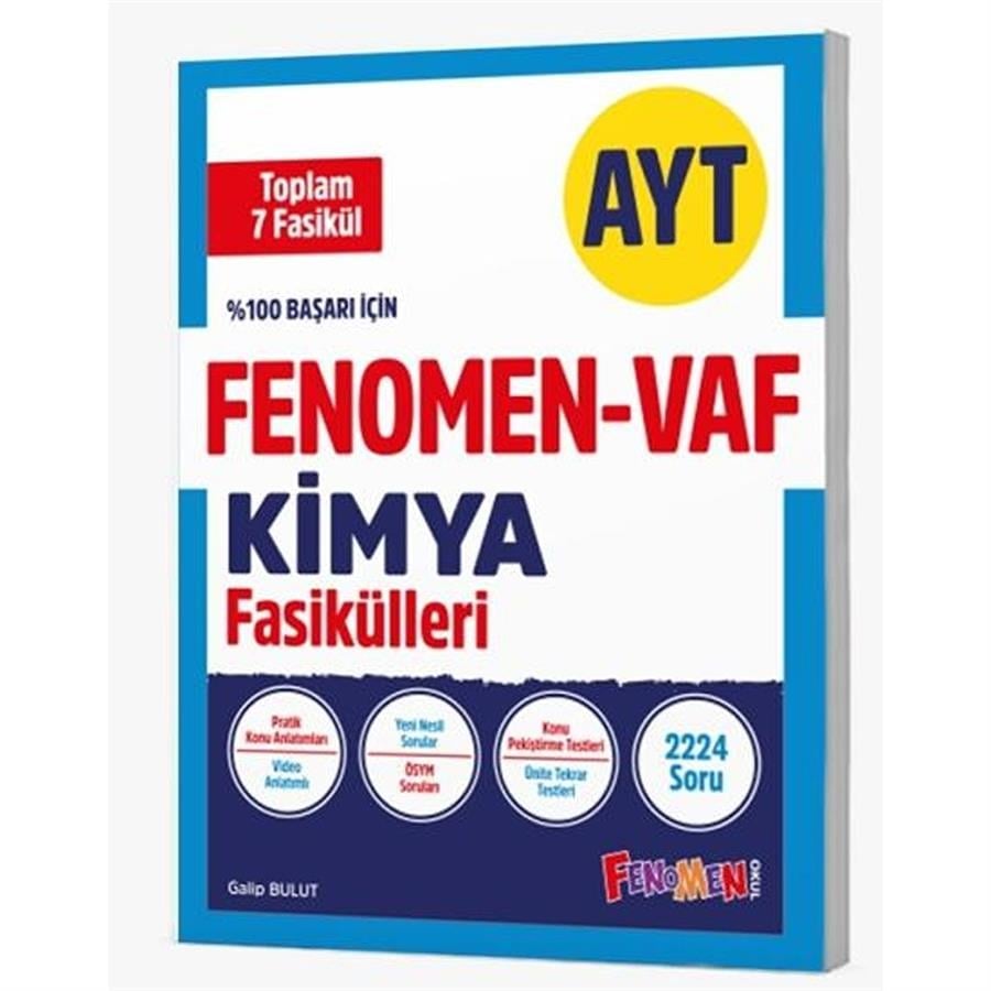 Kurmay Yayınları FENOMEN AYT VAF KIMYA FASIKÜL SETI (1-2-3-4-5-6-7.FASIKÜL)