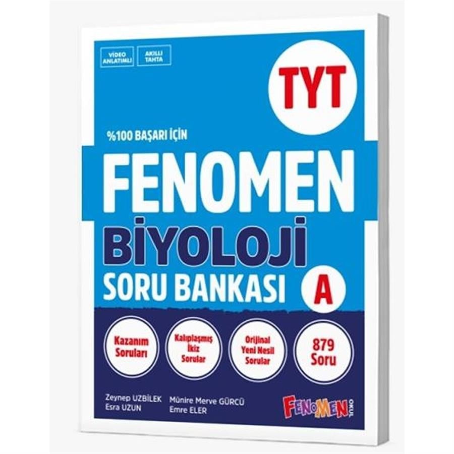 Kurmay Yayınları Fenomen TYT Biyoloji A Soru Bankası