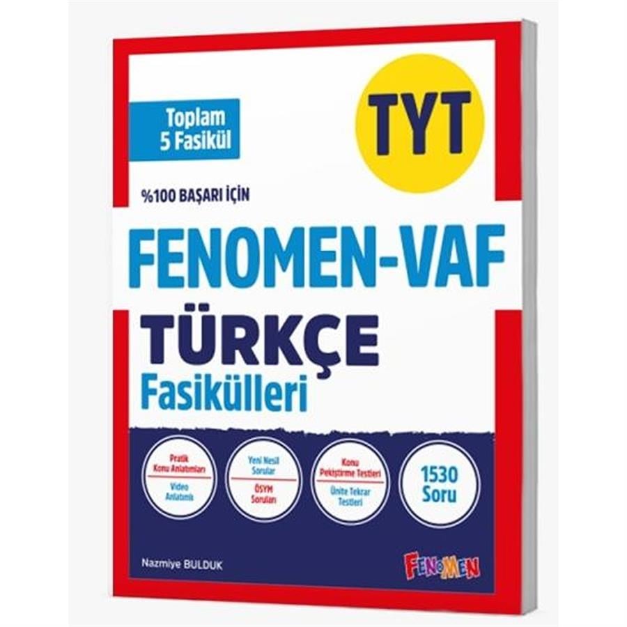 Kurmay Yayınları FENOMEN TYT VAF TÜRKÇE FASİKÜL SETİ (1.-2.-3.-4.-5. FASİKÜLLER)