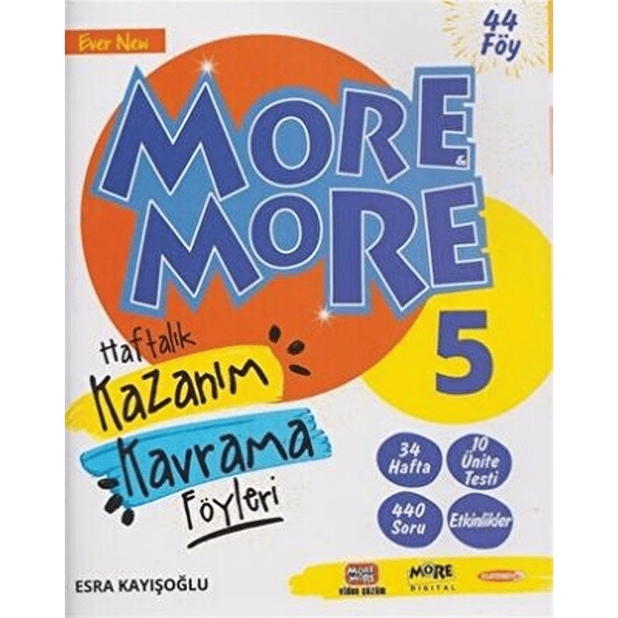 Kurmay Yayınları Kurmay ELT 5. Sınıf More & More Haftalık Kazanım Kavrama Föyleri