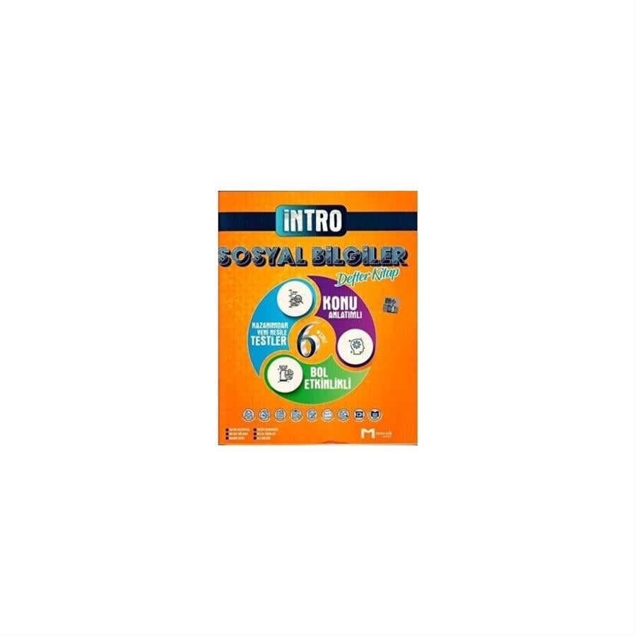 Mozaik Yayınları 6. Sınıf Sosyal Bilgiler İntro Defter Kitap