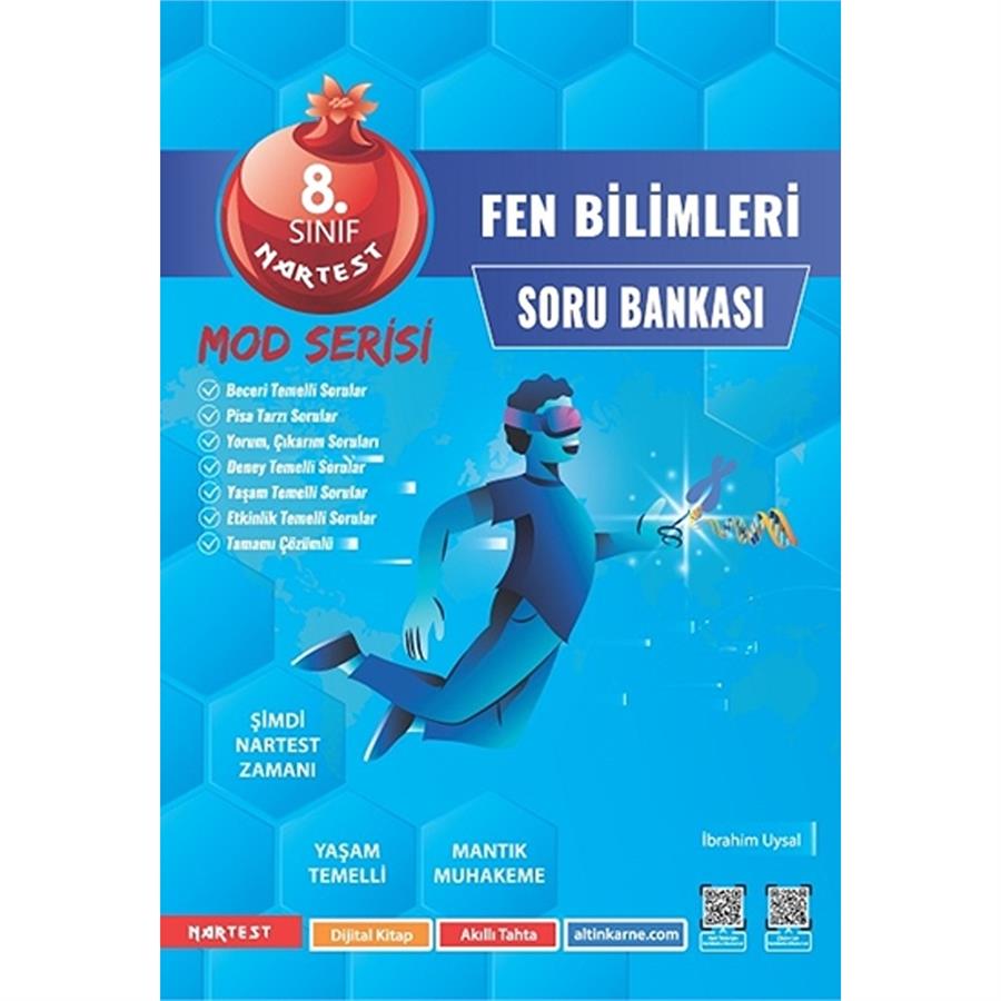 Nartest Yayınevi 8. Sınıf Mod Fen Bilimleri Soru Bankası