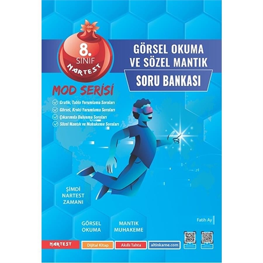Nartest Yayınevi 8. Sınıf Mod Görsel Okuma Ve Sözel Mantık Soru Bankası