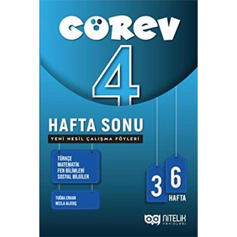 Nitelik Yayınları - 4. Sınıf Görev Hafta Sonu Yeni Nesil Çalışma Föyü