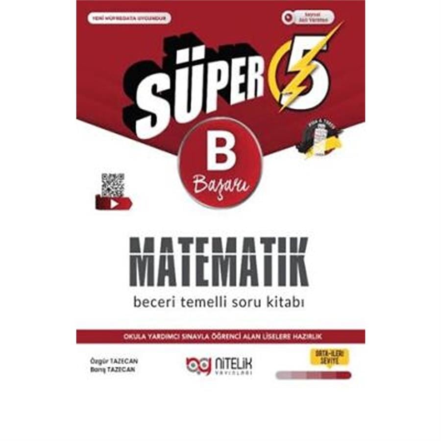 Nitelik Yayınları 5. Sınıf matematik B Beceri Temelli Soru Kitabı