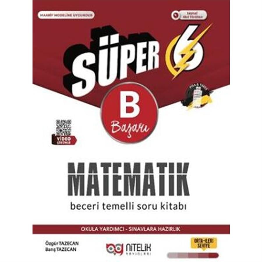 Nitelik Yayınları 6. Sınıf Matematik Beceri Temelli Soru Kitabı