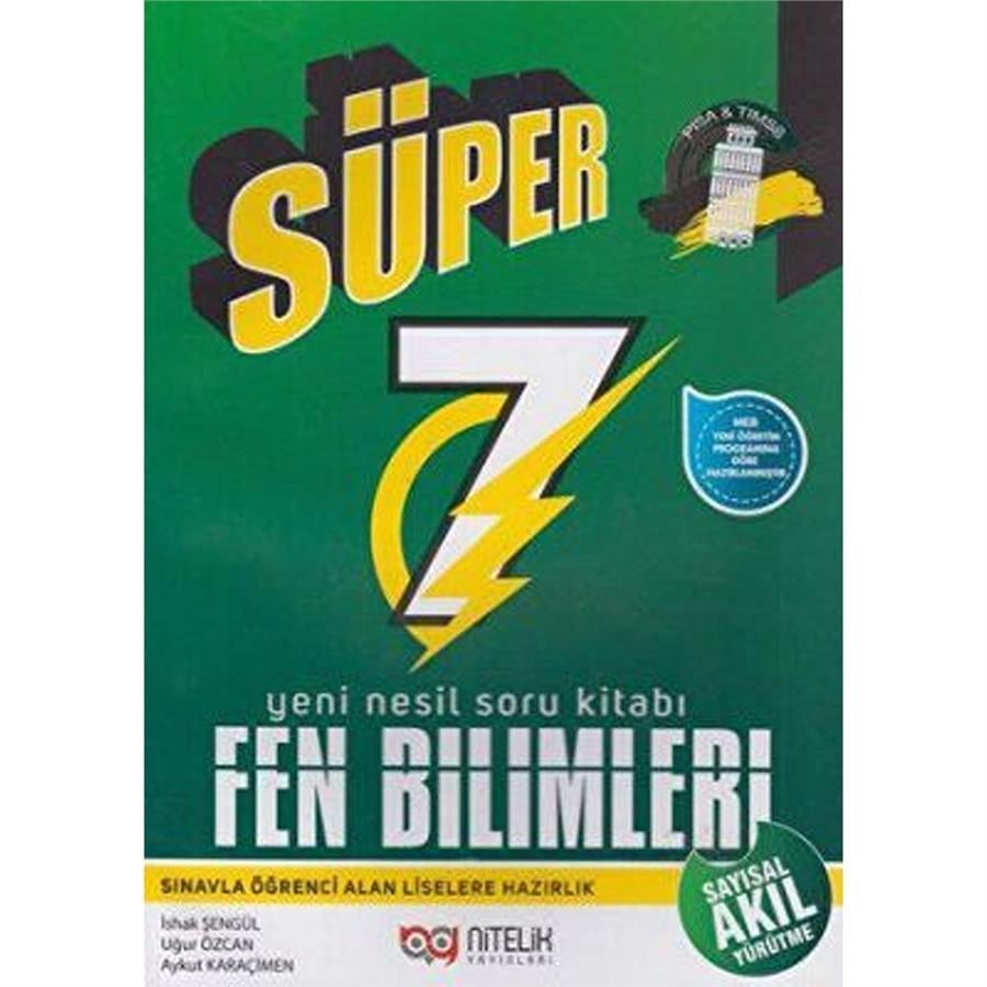 Nitelik Yayınları - 7. Sınıf Fen Bilimleri Süper Soru Kitabı