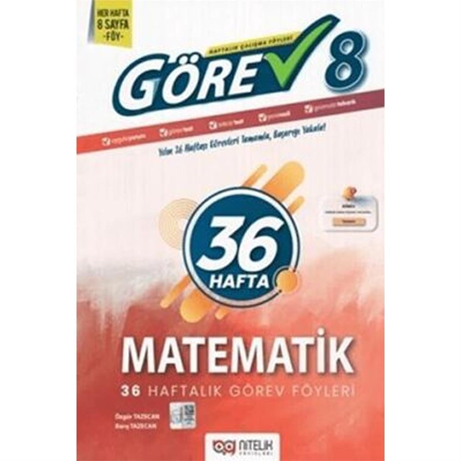 Nitelik Yayınları 8. Sınıf Matematik Görev Çalışma Föyleri