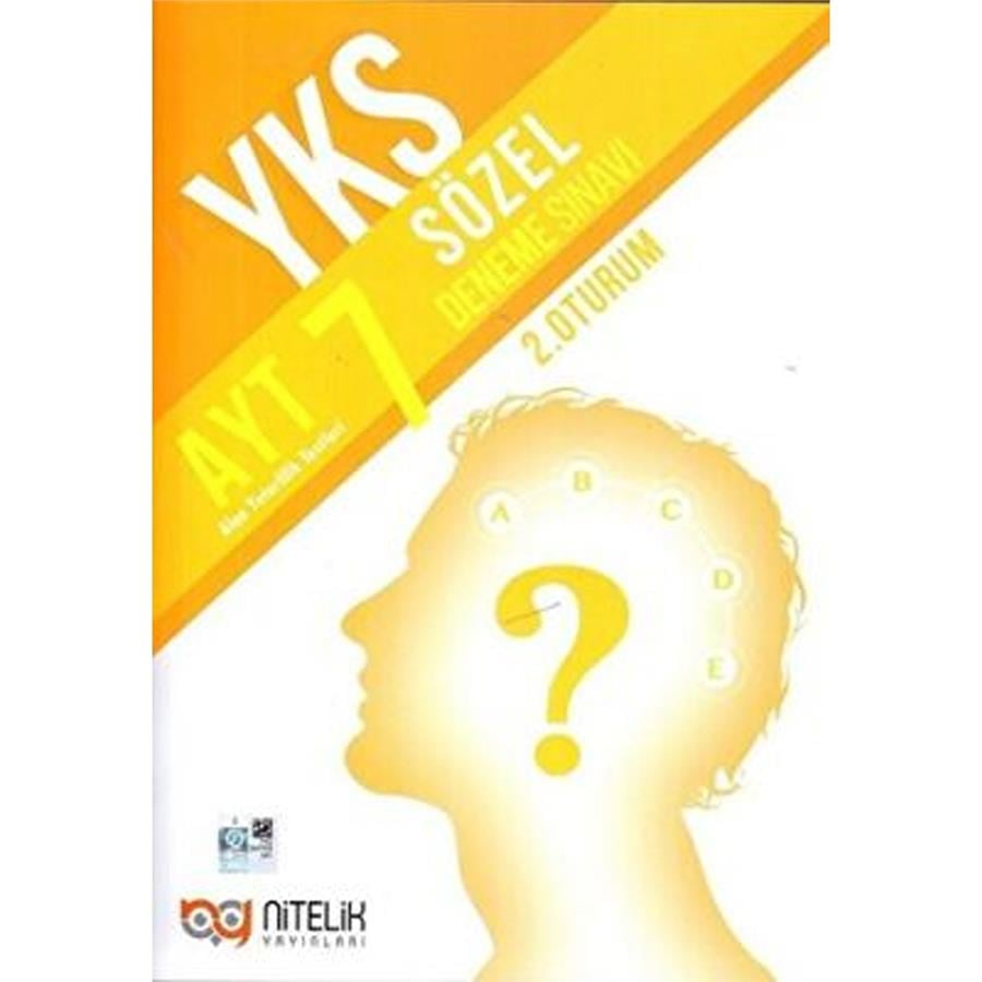 Nitelik Yayınları Nitelik YKS AYT Sözel 7 Deneme Sınavı 2. Oturum