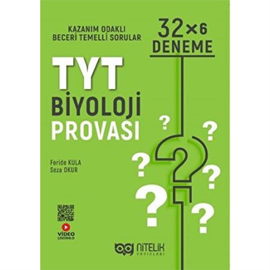 Nitelik Yayınları Tyt Biyoloji Provası 32*6 Deneme